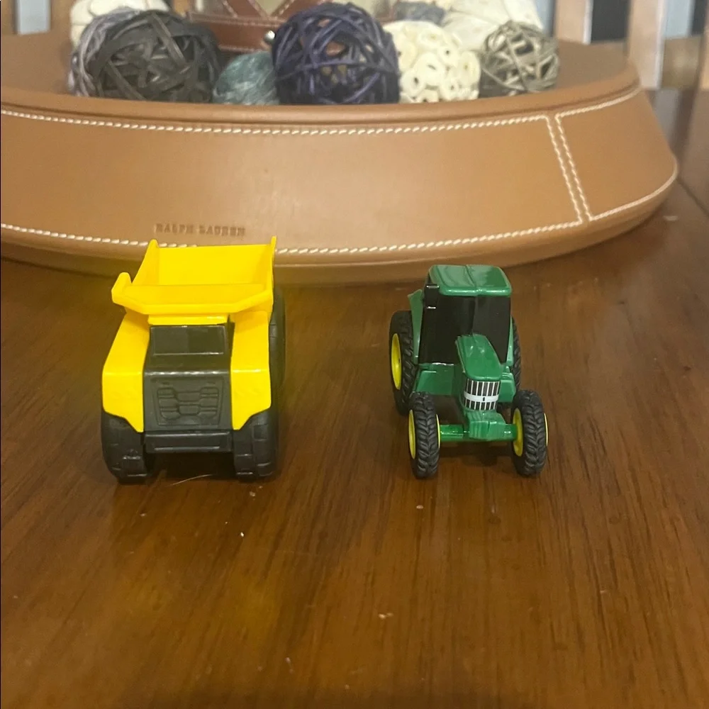 CAT Dump Truck and ERTL Tractor Toys